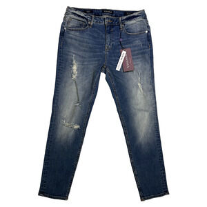 NWT Vigoss Chelsea Skinny Jeans Womens 31 Distressed Classic Fit Staple Capsule
